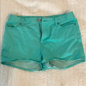 Teal shorts